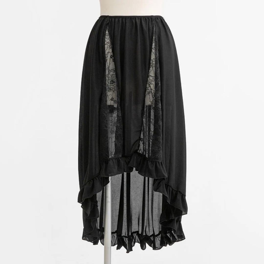 ディアマイラブ チャイナレース2WAY水着 ブラック