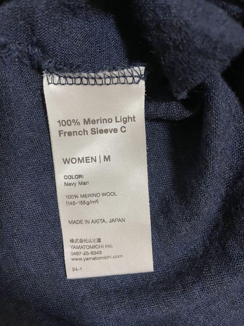 山と道100%Merino Light FrenchSleeve WOMEN M