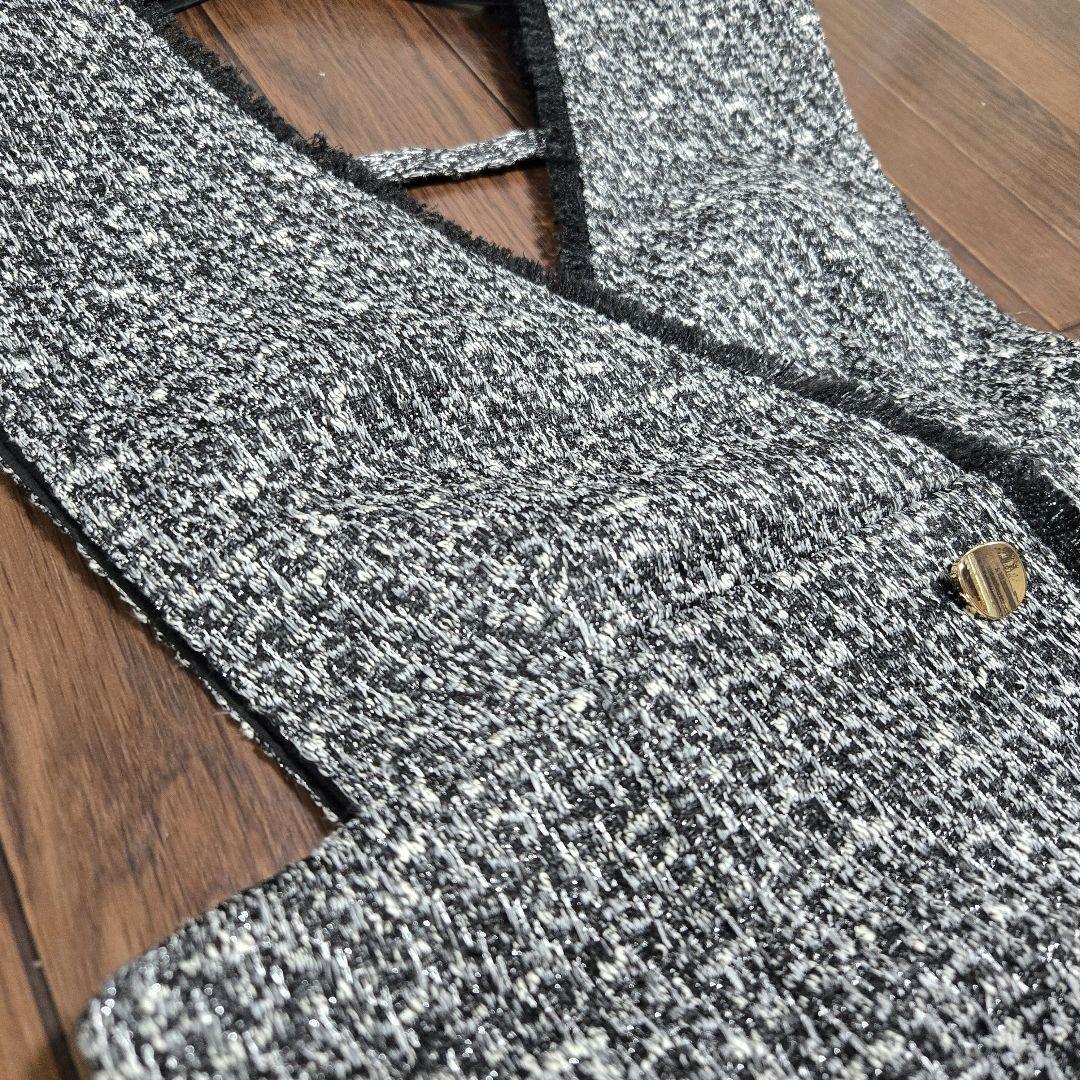 極美品◆アプワイザーリッシェ 2024aw ラップツイードジャンスカ ワンピース