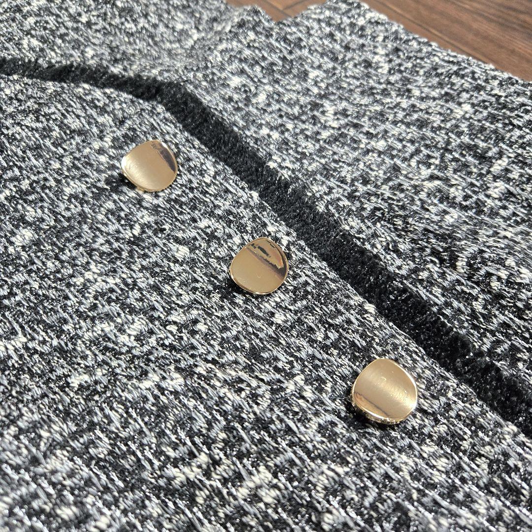 極美品◆アプワイザーリッシェ 2024aw ラップツイードジャンスカ ワンピース