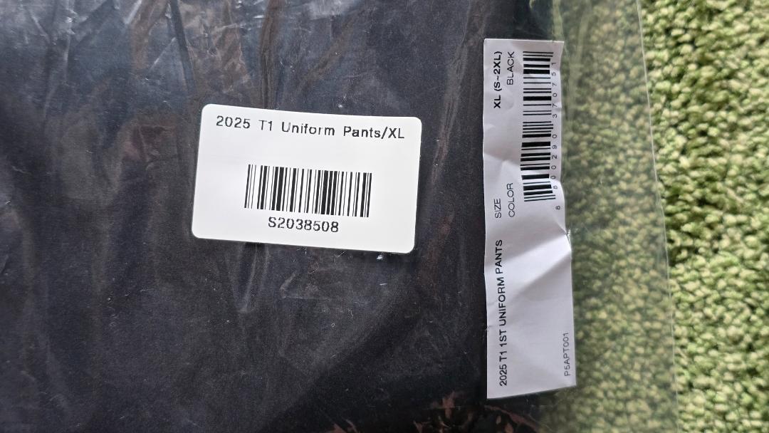 その他 T1 2025 Uniform Pants (XL)