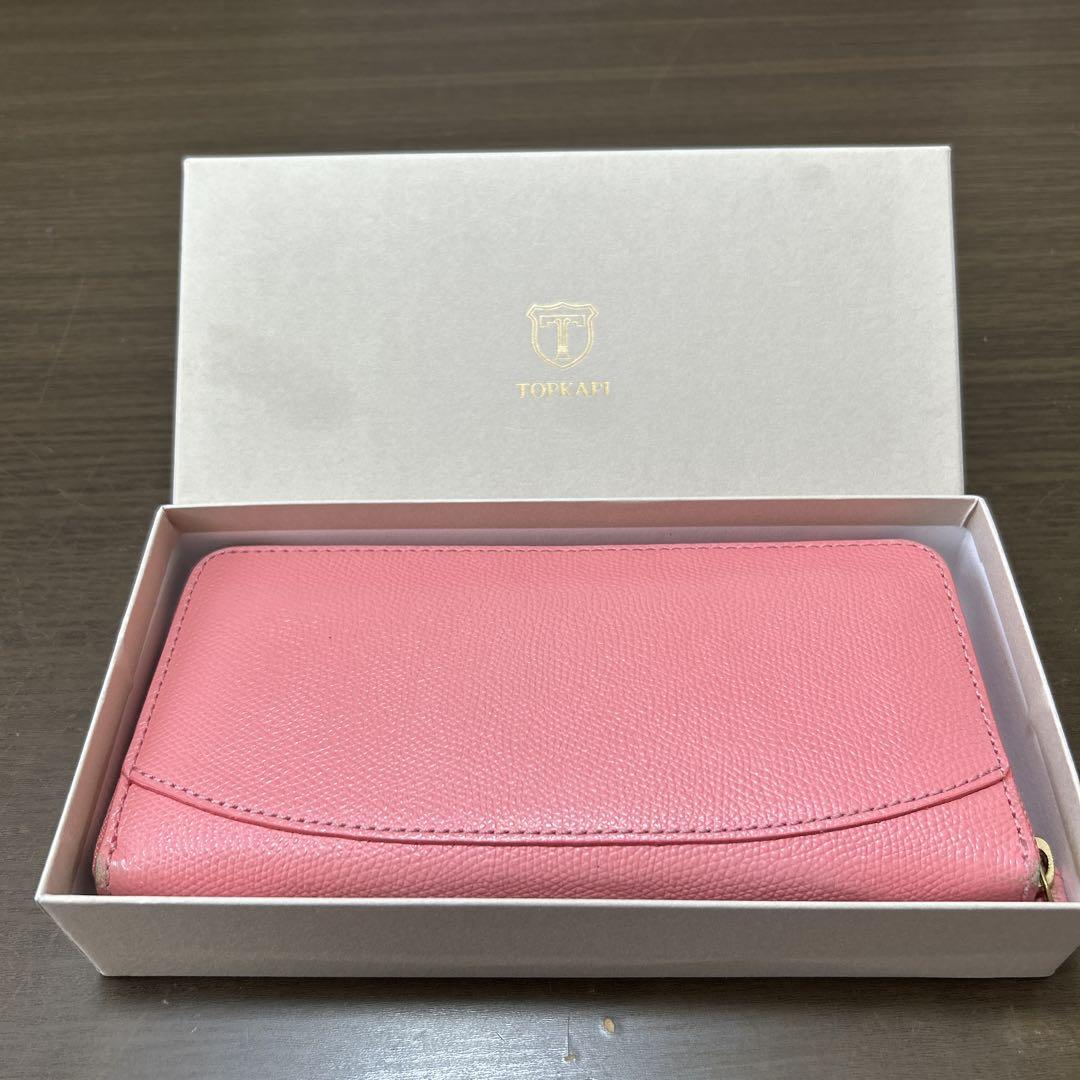 放送大学 割引 大幅にお値下げ！TOPKAPI メルカリ - 美品 サーモンピンク長財布 小物