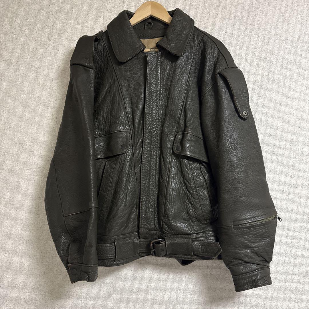 イギリス製　ANTARTEX leather bomber jacket 古着 6,600円