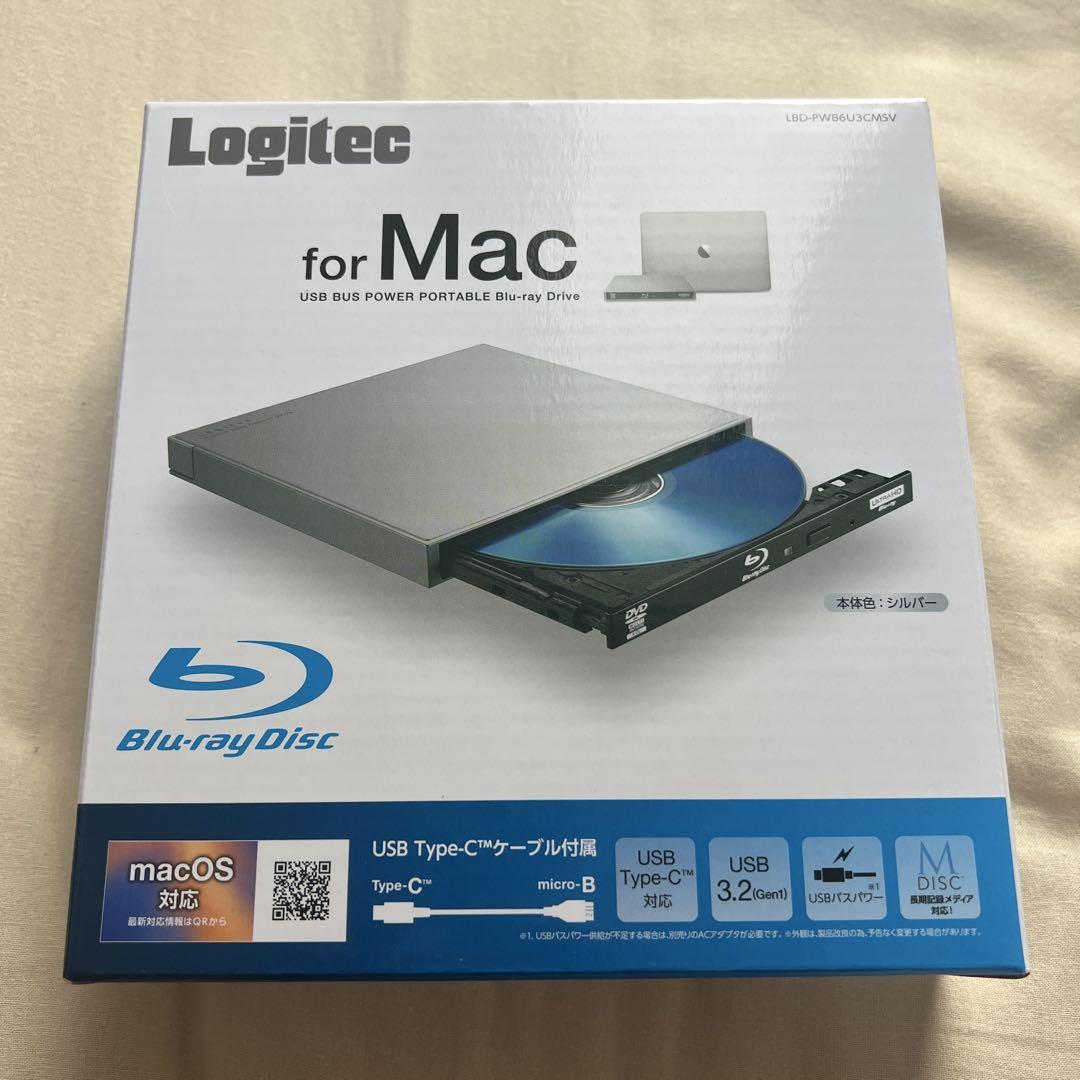 ✨美品✨ロジテック BDドライブ／シルバー(LBD-PWB6U3CMSV)