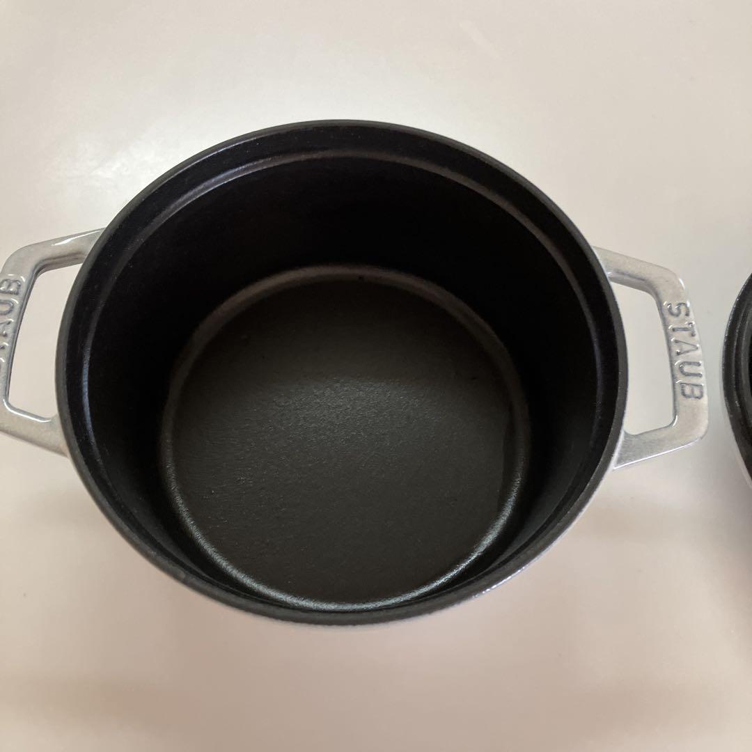 STAUB 鋳鉄製 両手鍋 18cm シルバー - メルカリ