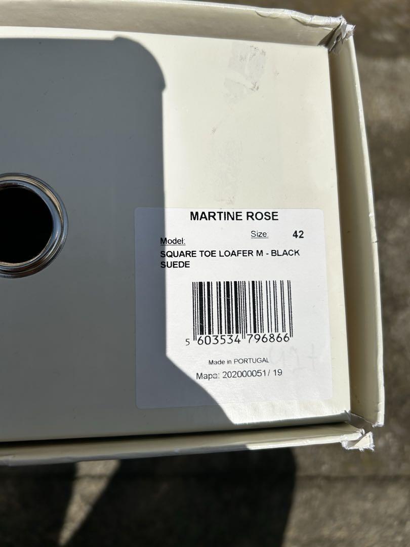 靴 MARTINE ROSE SQUARE TOE LOAFER