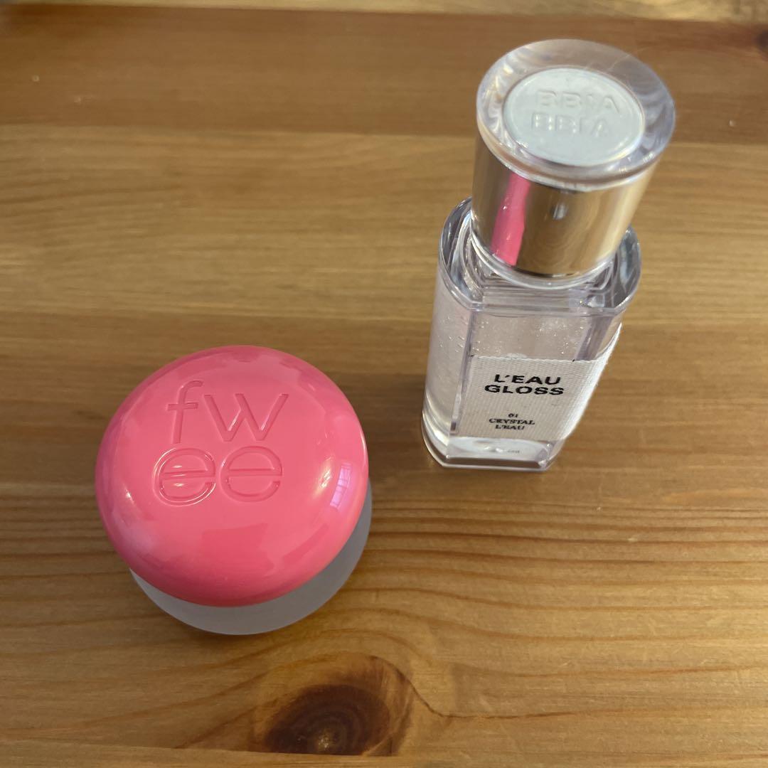 【超美品】fweeチークpk02 スカート&BBIA 01クリスタルロー5g