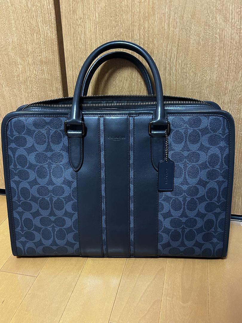 【稀少カラー/美品/大容量】コーチ 2way ビジネスバッグ A4可 レザー COACH コーチ オールレザー 2way ビジネスバッグ（美品 コーチ 2