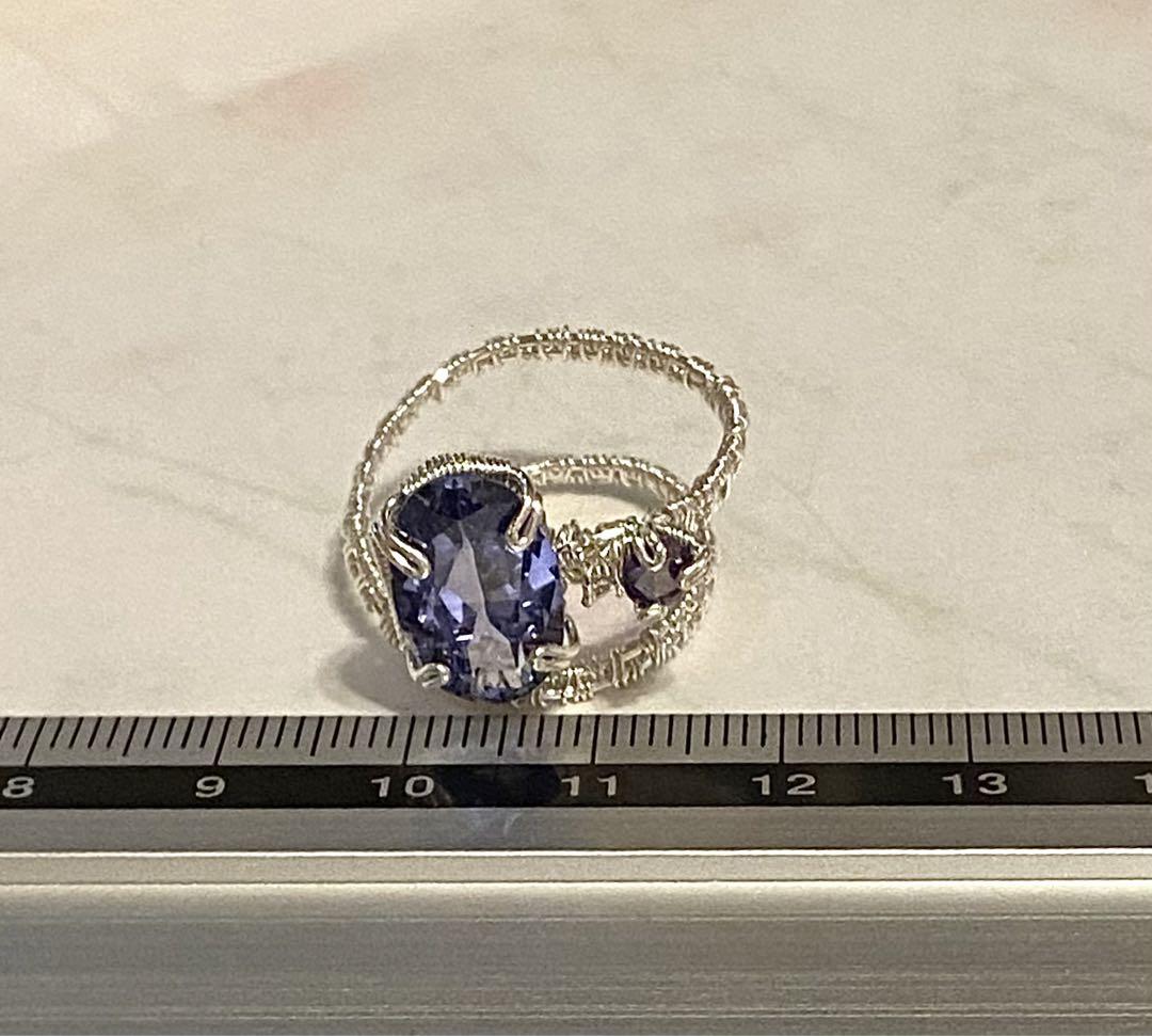 blanceです。シンセティックブルーサファイア☆シルバーフィルドリング他