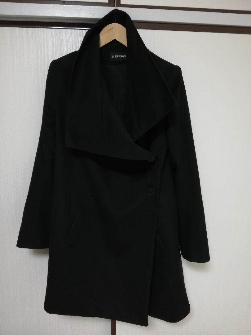 専用 ANN DEMEULEMEESTER フランス製　カシミア混 ラップコート
