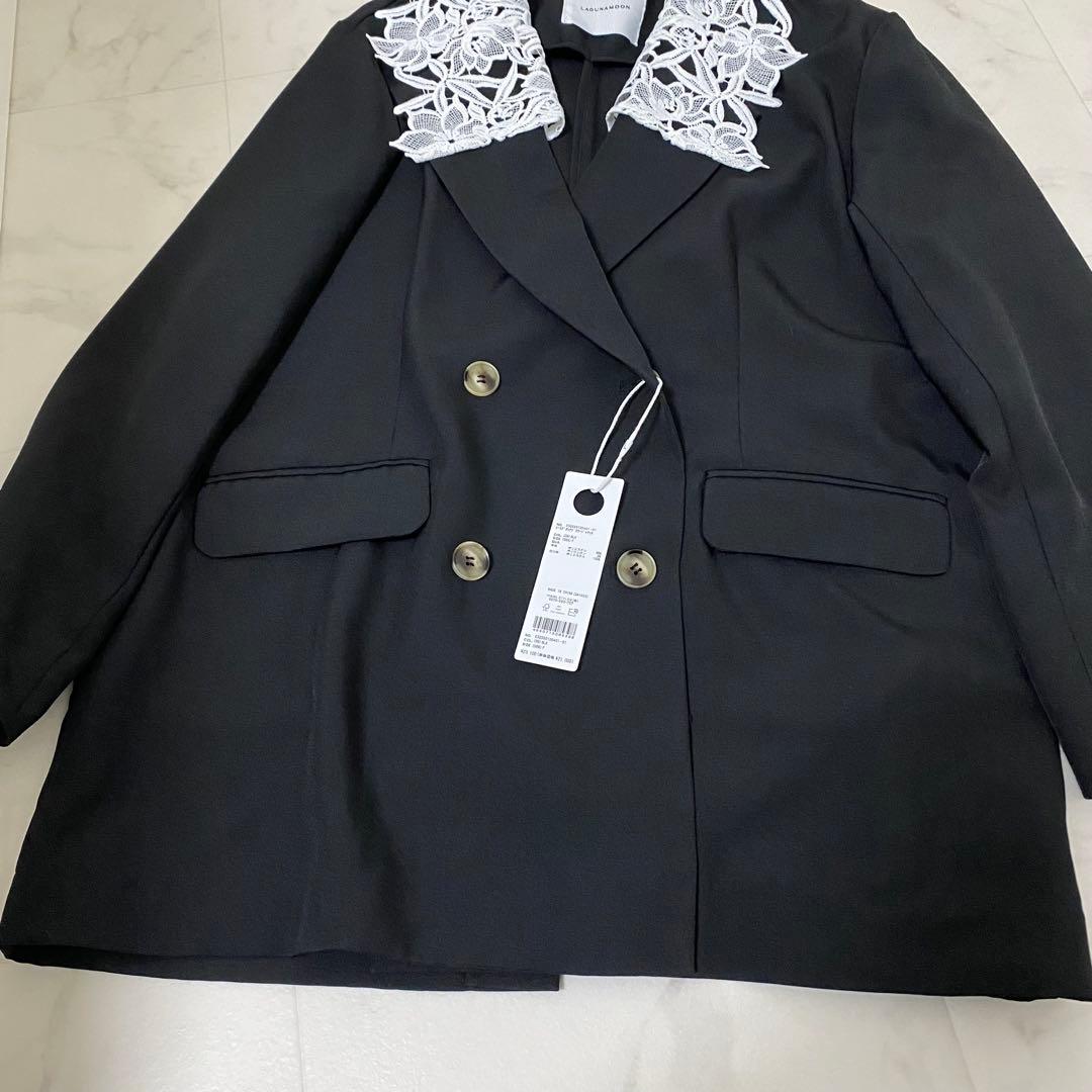 現行品✨新品タグ付き✨LAGUNAMOON レースデタッチドカラージャケット 現行品✨新品タグ付き✨LAGUNAMOON レースデタッチドカラージャケット