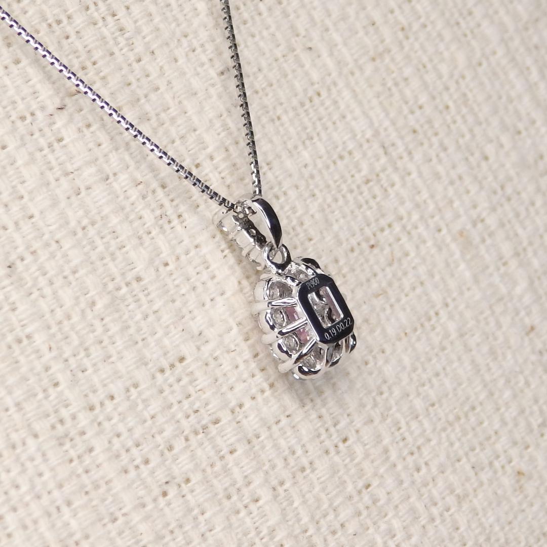 ピンクサファイア ペンダントトップ 0.19ct Z5548 プラチナPt