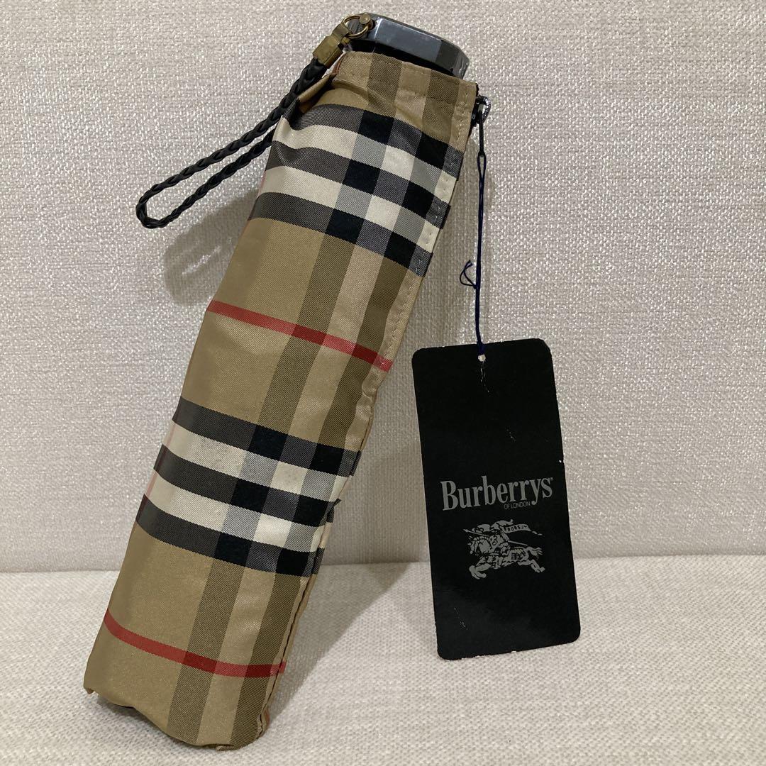 BURBERRYバーバリー ノバチェック折りたたみ傘 新品 - メルカリ