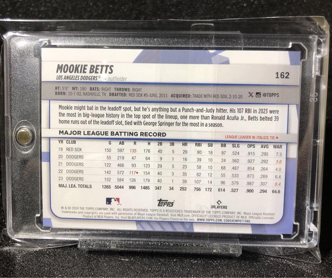 ムーキーベッツ　toppsカード　シリアル17/25 #大谷翔平#ドジャース