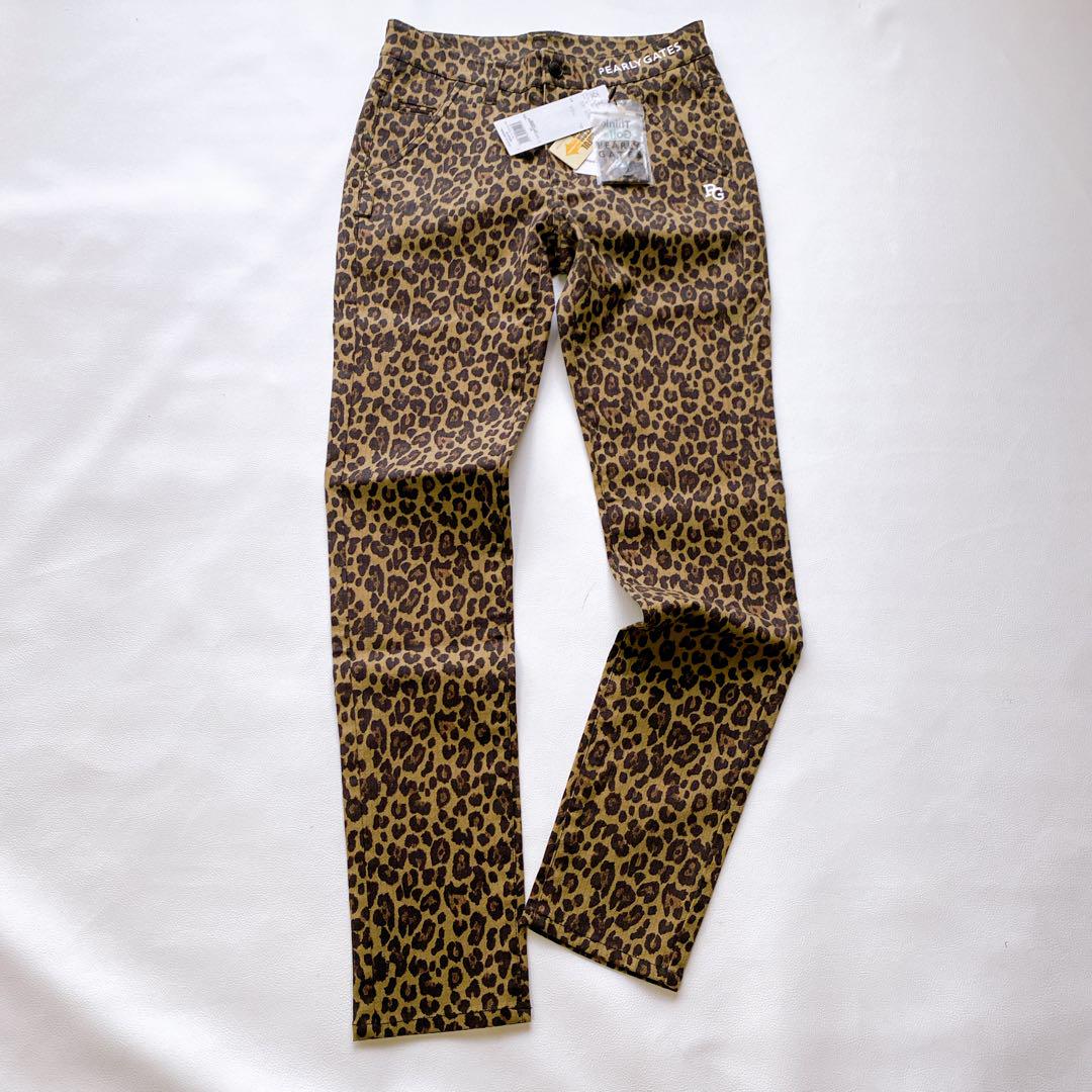 新品 PEARY GATES レディース ゴルフパンツ ヒョウ柄 S(0