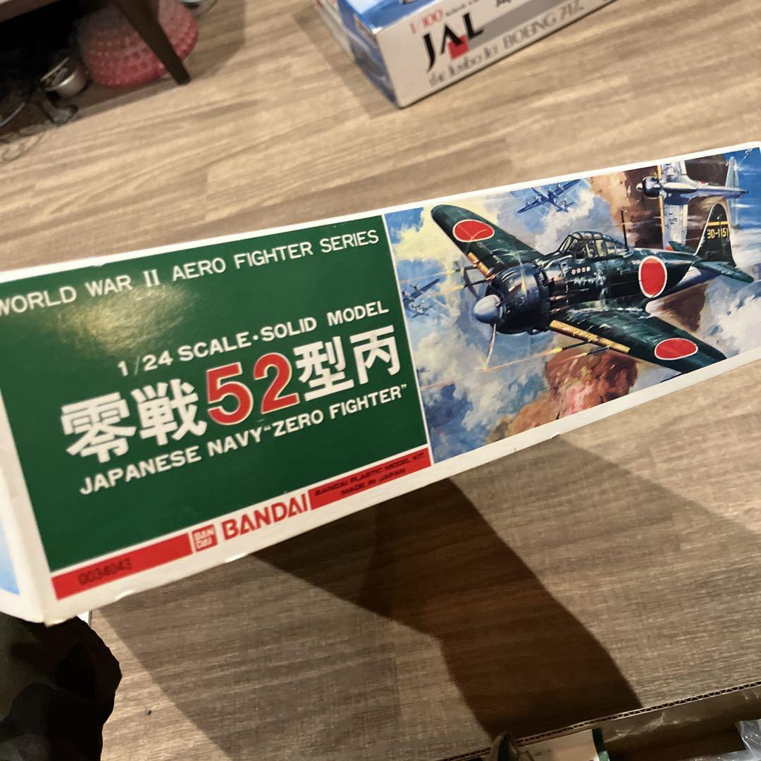 当時物 バンダイ 零式艦上戦闘機52型丙 1/24 プラモデル 零戦ヴィンテージ