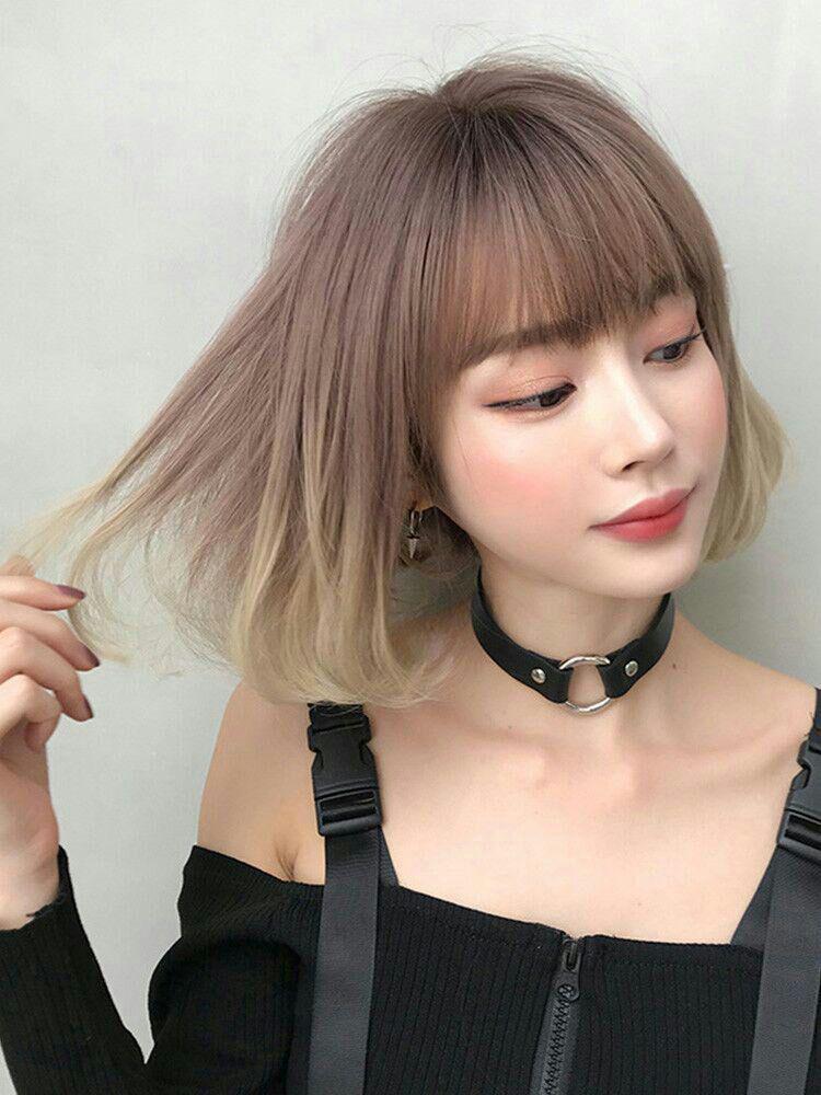 人毛100% サラサラ  ストレート セミロン グ ウィッグ かつら 即購入OK 人毛100% サラサラ ストレート セミロング ウィッグ かつら 即