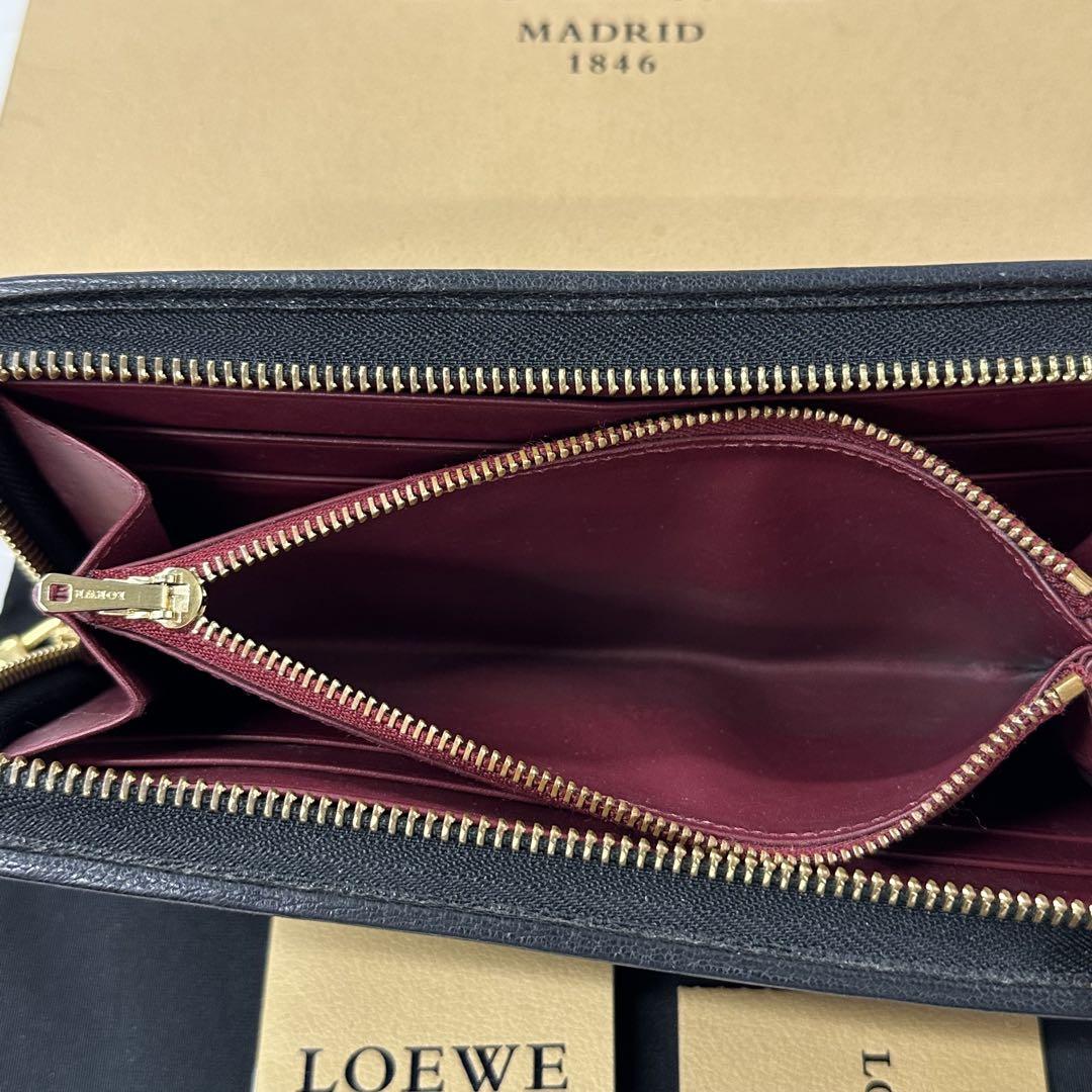 新品同様‼️ ロエベ LOEWE 財布 長財布 アマソナ ラウンド