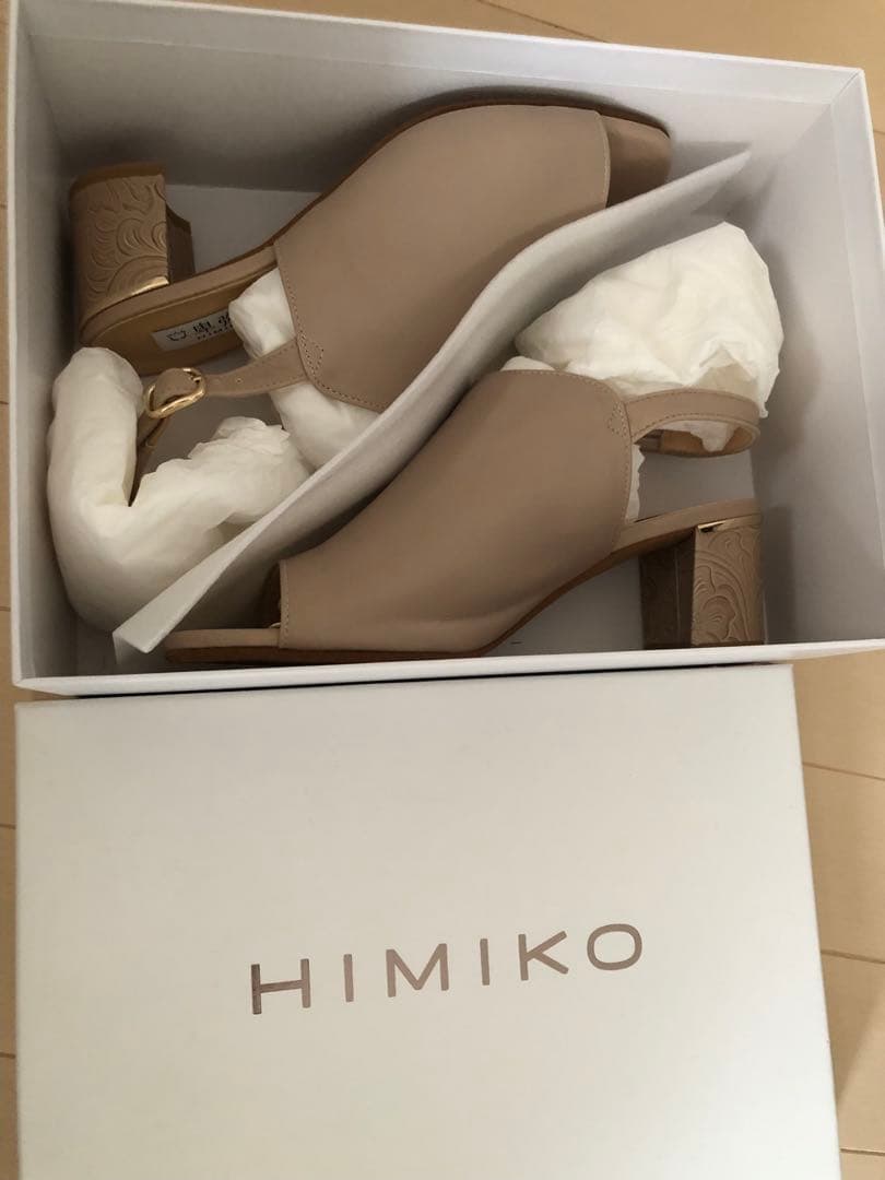 ◆卑弥呼◆チャンキーヒールカバーサンダル24．5cm24.5cm・卑弥呼