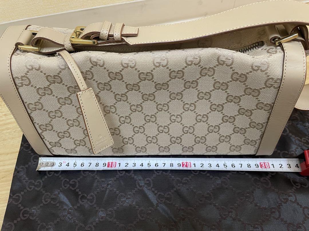 美品 グッチ GUCCI ショルダー バッグ レザー ベージュ 92706 バッグ