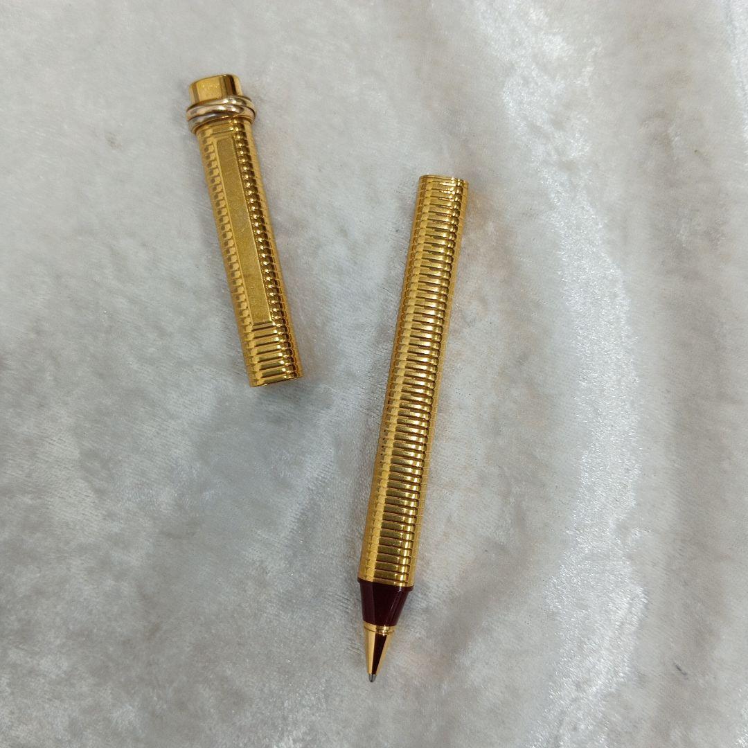 カルティエ トリニティ キャップ式ボールペン ゴールド