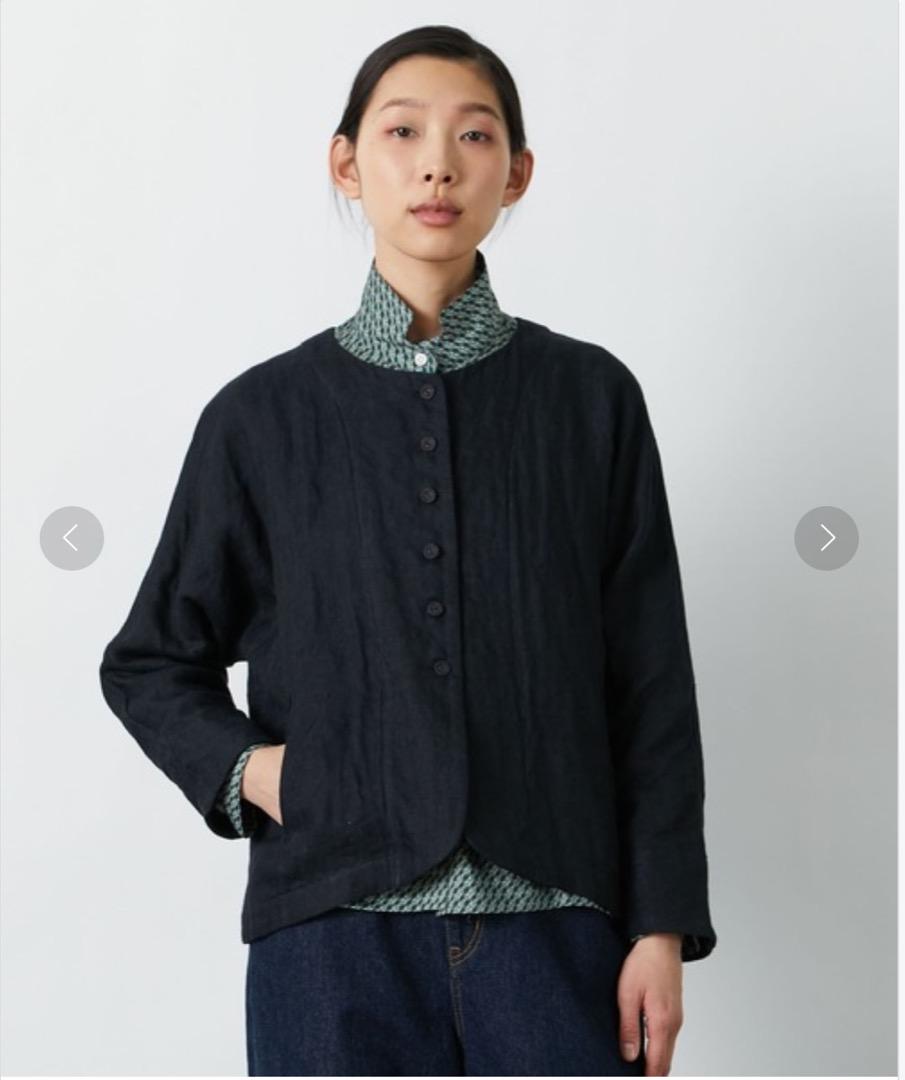 LOISIR 綿麻ジャケットブラウス