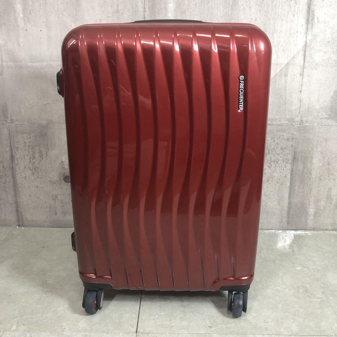 FREQUENTER　WAVE　スーツケース　ワイン　TSAロック　4輪　56L FREQUENTER WAVE スーツケース ワイン TSAロック 4輪 56L - メルカリ