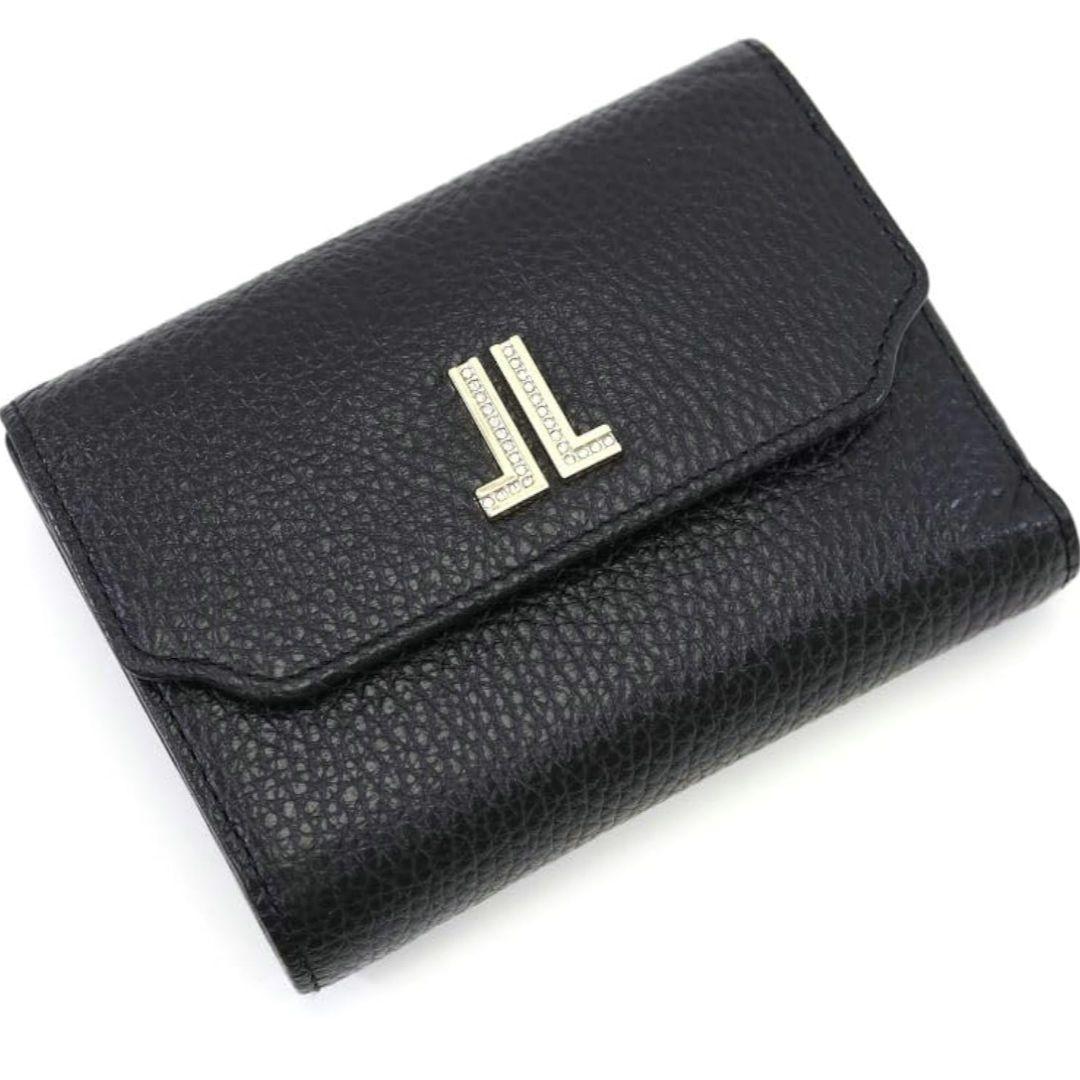 LANVIN ランバンコレクション 二つ折り財布 ラブレーパース 　ブラック