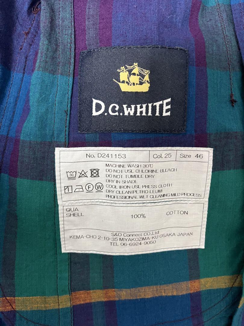 dcwhite コットンマドラス　ジャケット
