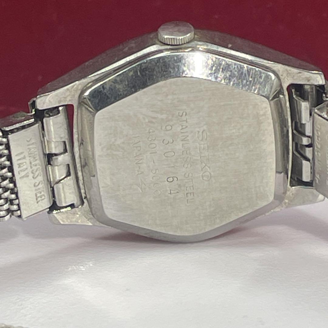 70s 高級 SEIKO QUARTZ 日本製 イタリア製SSベルト 腕時計