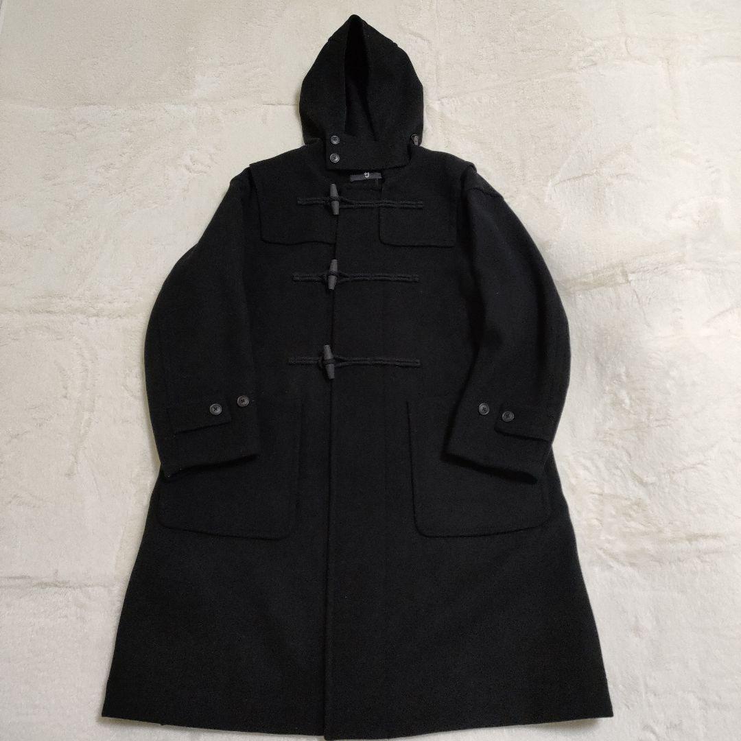 完売 美品　ユニクロ＋J ウール ダッフルコート オーバーサイズ ロング 黒 S