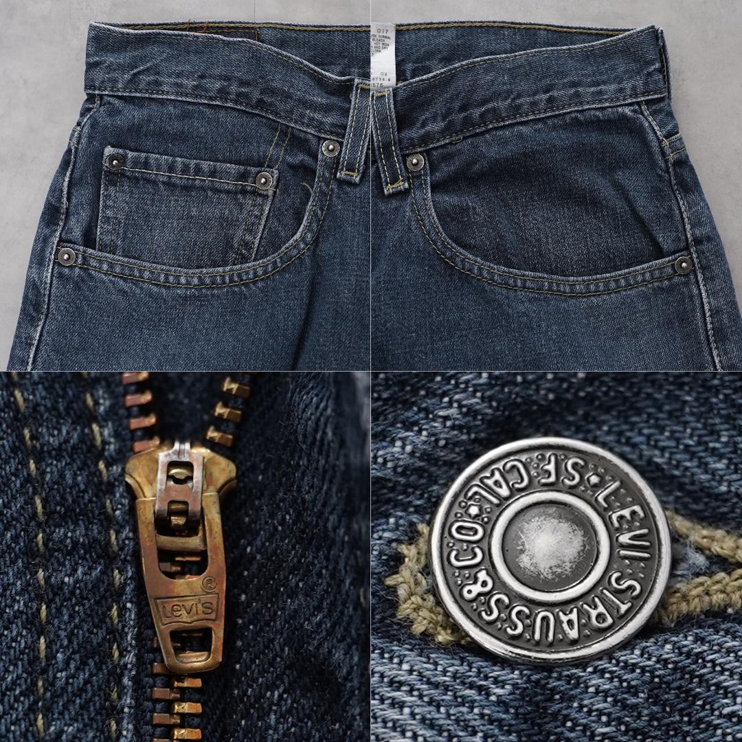 リーバイス569 Levis W34 ブルーデニム ヒゲ ボトム 青 13493 リーバイス569 Levis W34 ブルーデニム ヒゲ ボトム 青 13493