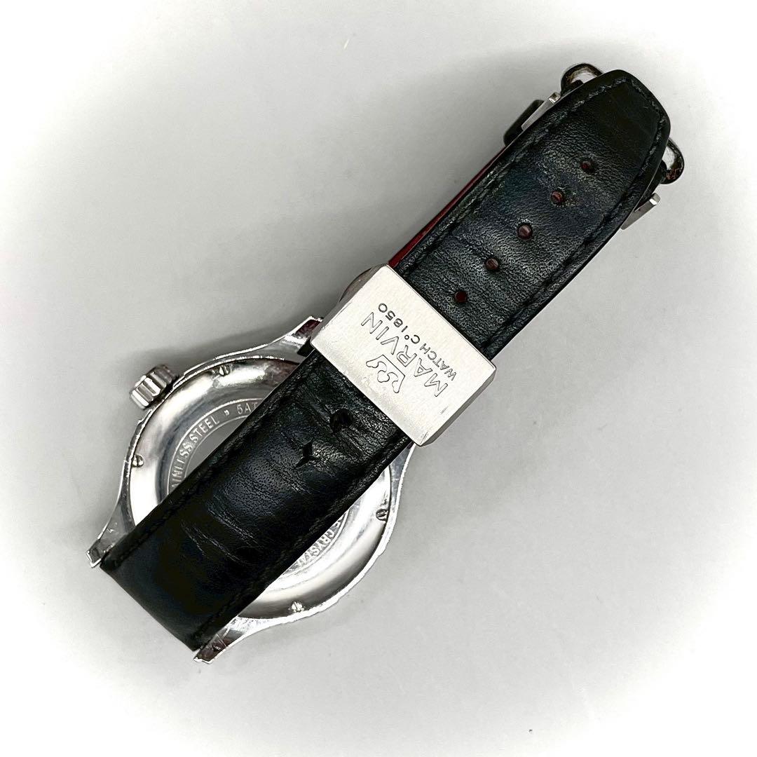 稼働品✨️Marvin 腕時計 クォーツ シルバー メンズ