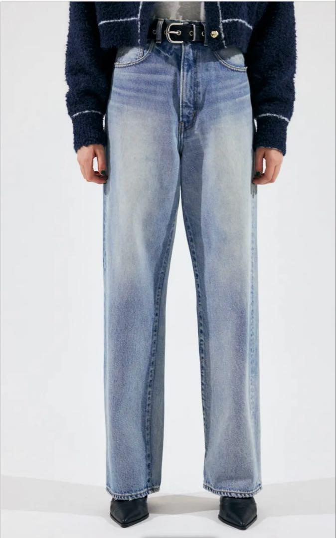 moussy HW DAMAGE LOOSE STRAIGHT 24 デニム