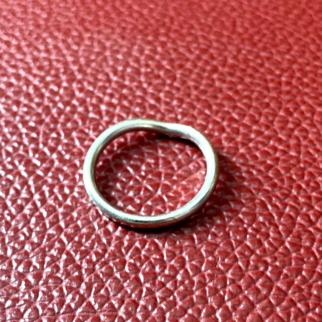 TIFFANY&Co. ティファニー PT950 カーブドバンドリング 8号