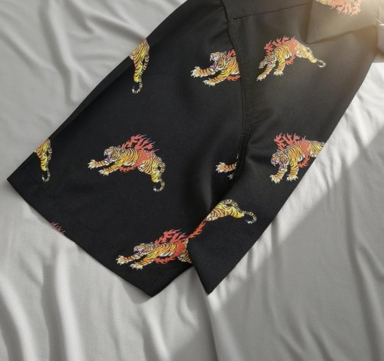 WACKO MARIA STREETWEAR TIGER PRINT SHIRT