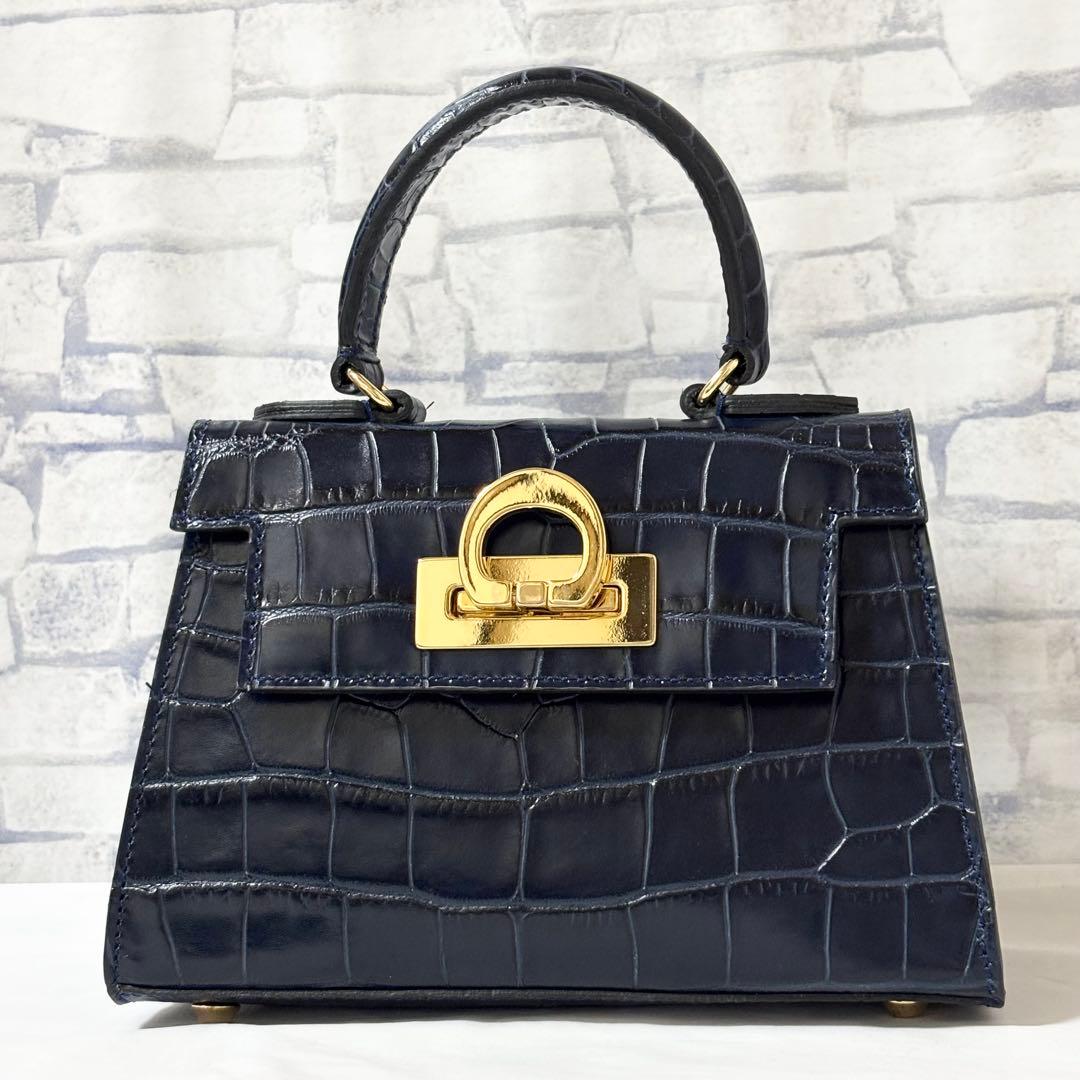 未使用級✨CARBOTTI カルボッティ・LICIA クロコダイル 2wayミニ 未使用級✨CARBOTTI カルボッティ・LICIA クロコダイル 2wayミニ