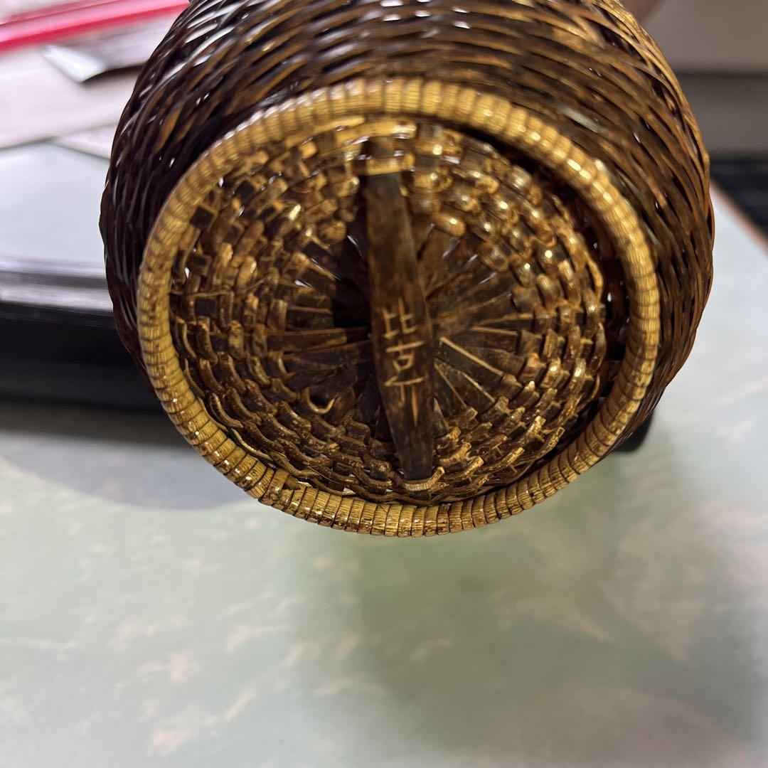 竹籠 花籠 花入れ 花器 竹細工 華道 茶道具 和風 レトロ
