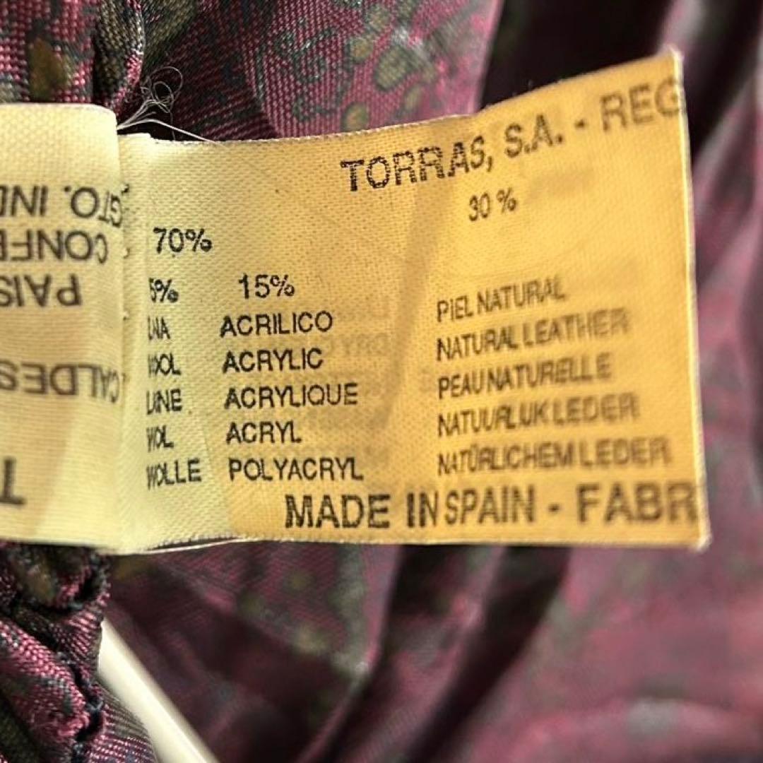 極上 スペイン製 レザー 切替 ニット カーディガン 紫 希少カラー 本革 極上 スペイン製 レザー 切替 ニット カーディガン 紫 希少カラー 本革