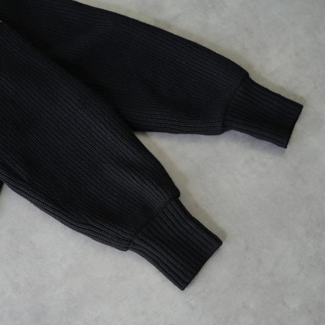 極美品 sacai サカイ ジップディテールニット ビジューニット ウール 1