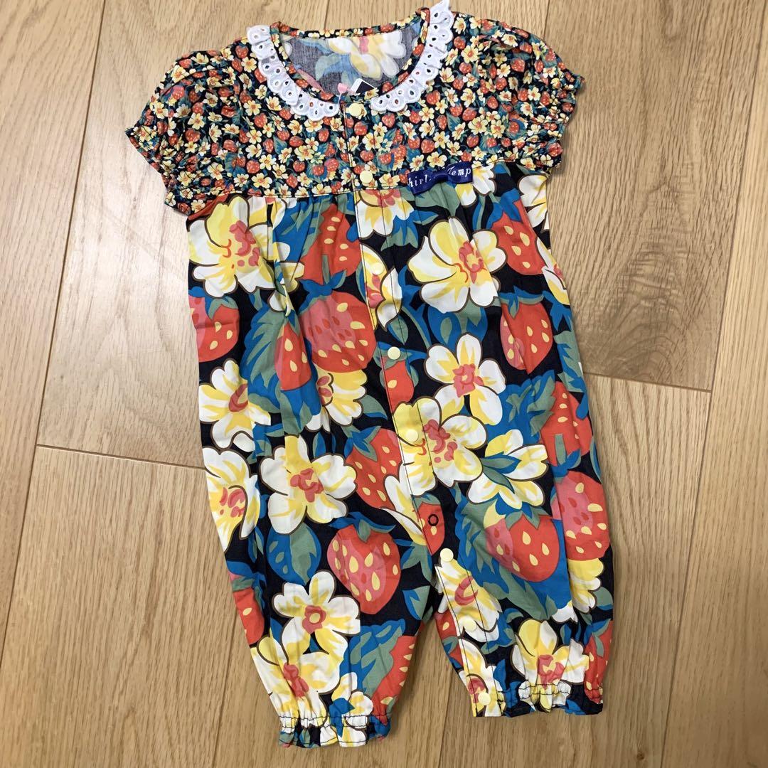新品★シャーリーテンプル★リバティ柄ロンパース
