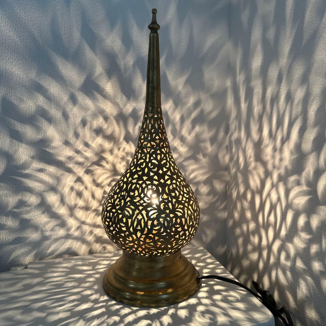 モロッコ真鍮ランプA新品、♥