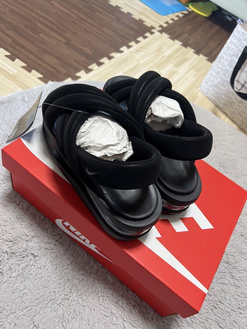NIKE WMNSエアマックスアイラ ブラック サンダル 26cm