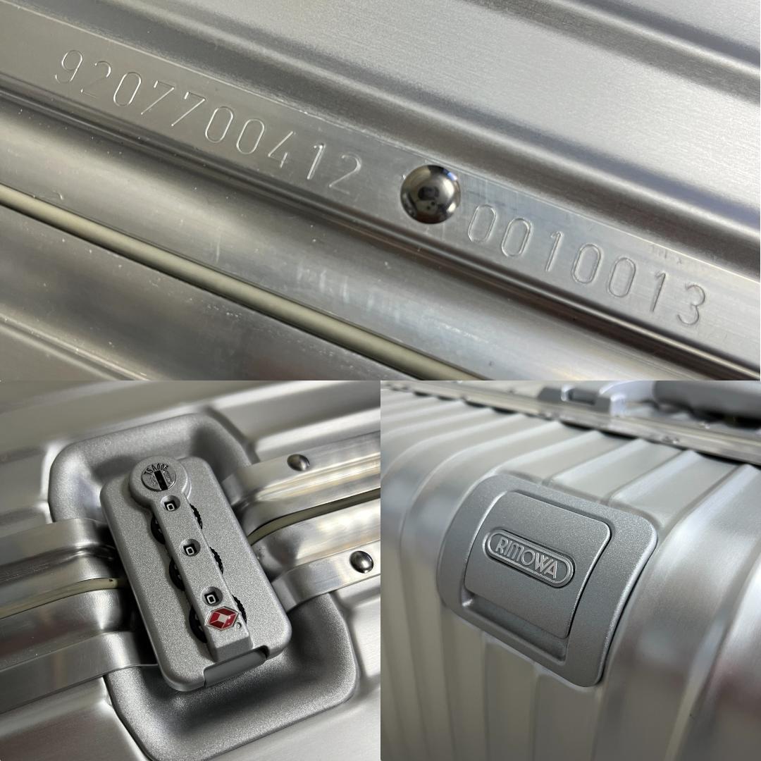 リモワ　トパーズ　4輪　スーツケース　シルバー　98L　アルミ