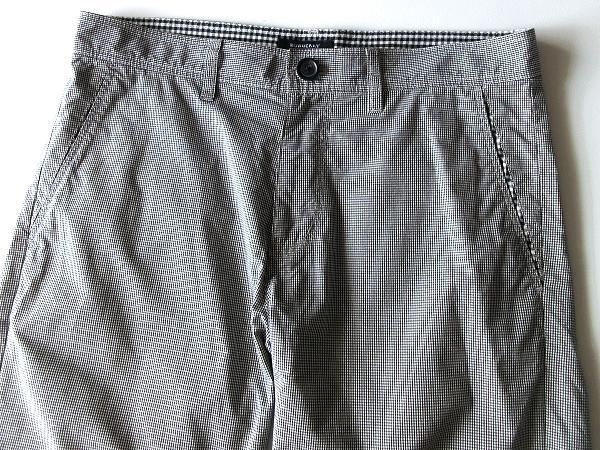 バーバリーブラックレーベル ロゴワッペン ギンガムチェック ショートパンツ