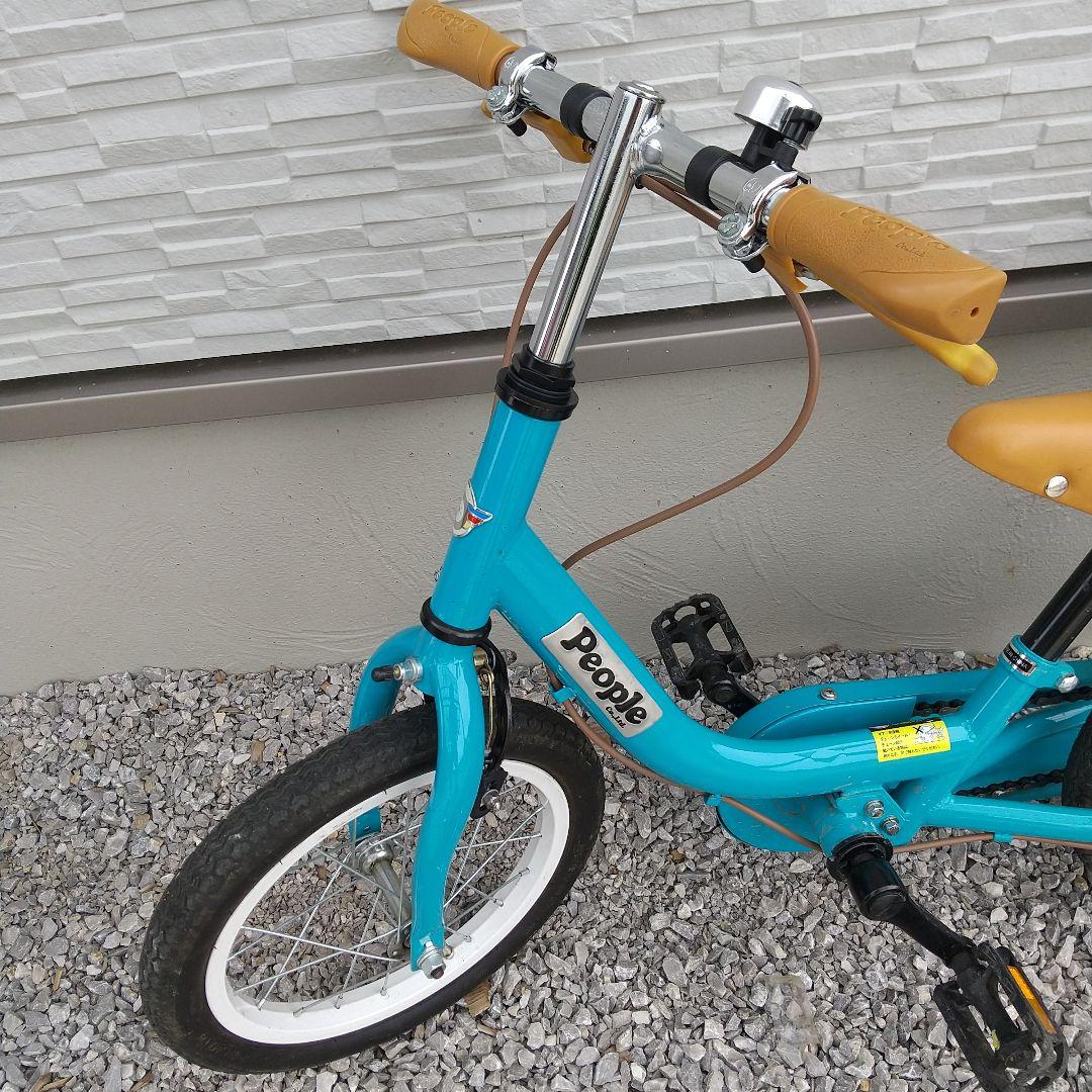 People 幼児用自転車 ケッターサイクル 青色 ヘルメット付 14インチ