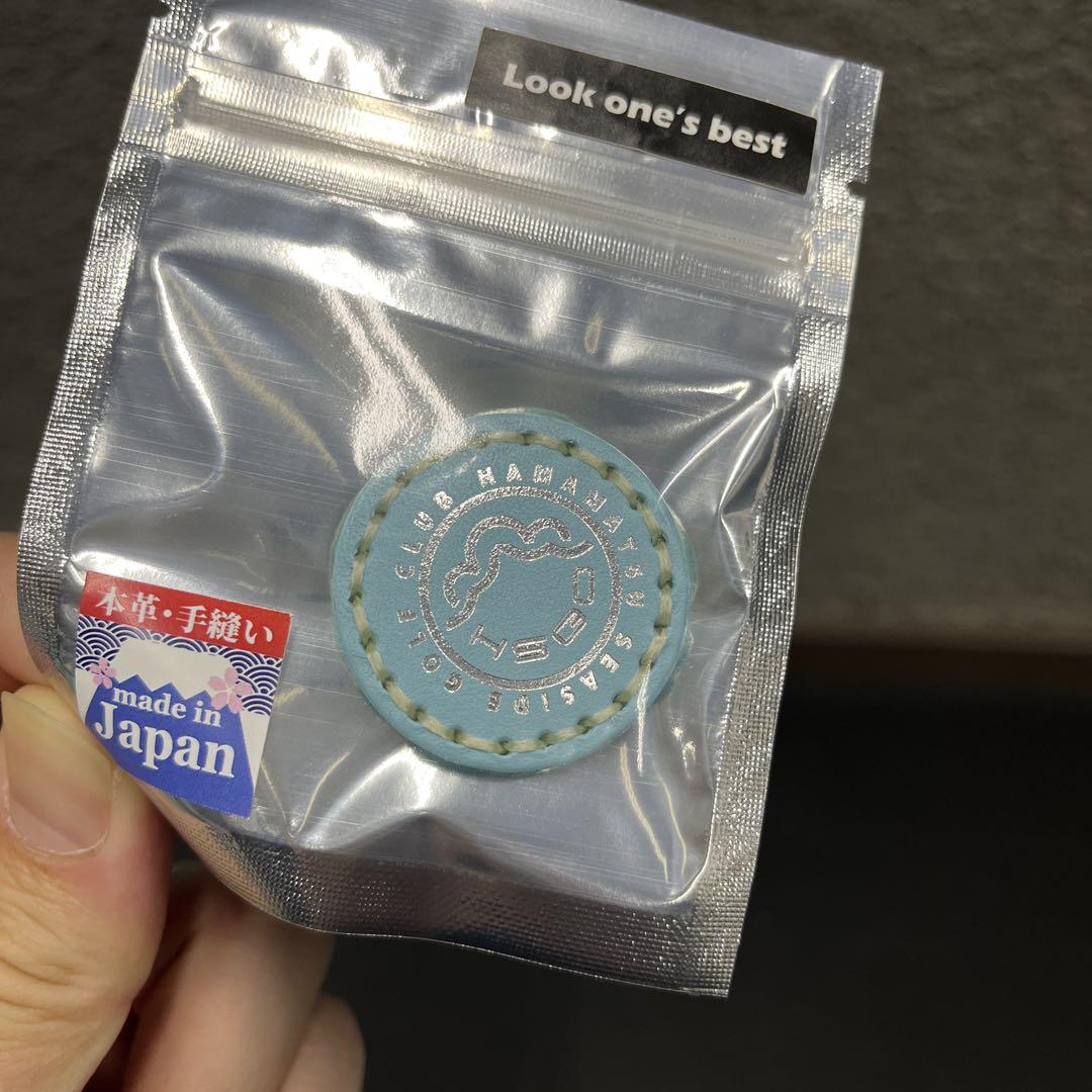 浜松シーサイドゴルフクラブ 数量限定品 本革マーカー スコッティブルー
