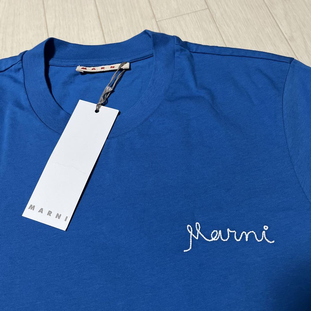 新作！25SS 首元の刺繍ロゴ ■MARNI■ Tシャツ MARNI(マルニ) 25SS 新作入荷情報