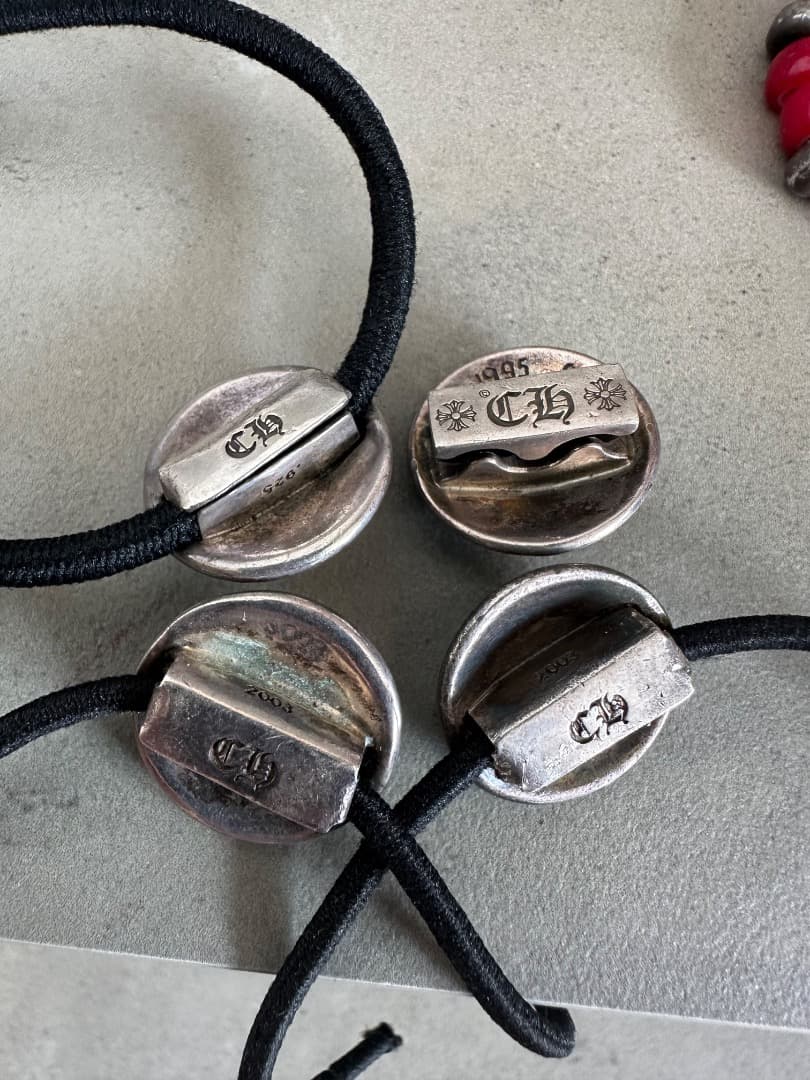 Chrome Hearts クロスボールシルバーコンチョ/４つセット