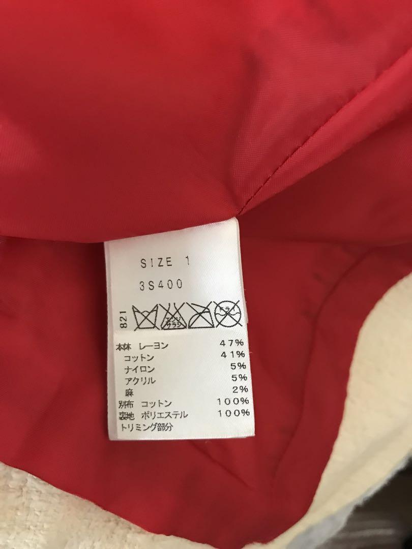 美品⭐️チェスティ ラムレザー フリル ノーカラー ジャケット ピンク S 美品⭐️チェスティ ラムレザー フリル ノーカラー ジャケット